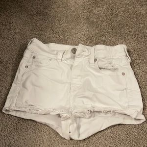 American eagle jean white shorts